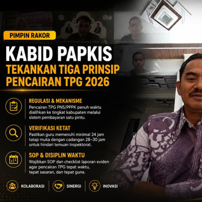Pimpin Rakor, Kabid PAPKIS Tekankan Tiga Prinsip Pencairan TPG 2026
