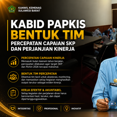Kabid PAPKIS Bentuk Tim Percepatan Capaian SKP dan Perjanjian Kinerja