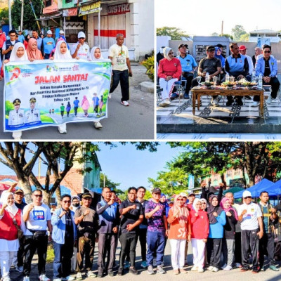 Langkah Bersama untuk Koperasi Berdaya, Ka. Kankemenag Majene Hadiri Gerak Jalan Santai Harkopnas ke-79