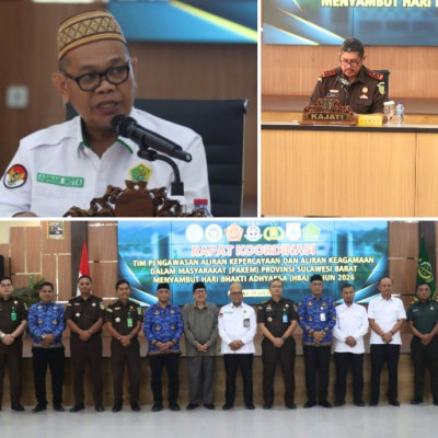 Rakor PAKEM Jadi Momentum Perkuat Deteksi Dini, Kakanwil Kemenag Sulbar Paparkan Kondisi Kehidupan Beragama