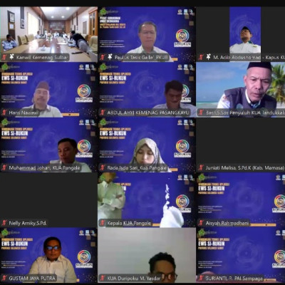 PKUB Kemenag RI, Latih Ekosistem EWS SIRUKUN Provinsi Sulawesi Barat