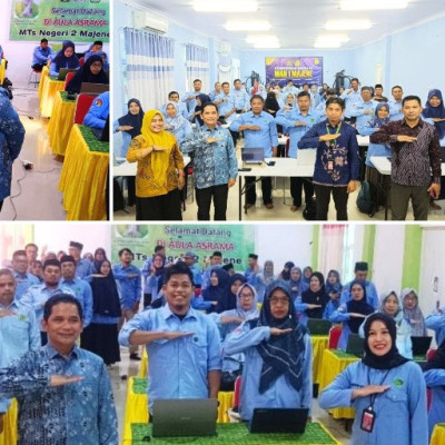 Pantau Asesmen Moderasi Beragama, Kakankemenag Majene Tekankan Nasionalisme Guru
