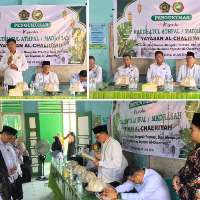 Pengukuhan Kepala RA dan Madrasah Yayasan Al-Chaeriyah, Perkuat Kemitraan sekaligus Teguhkan Komitmen Kemenag Berdampak