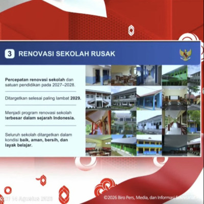 Pendidikan Jadi Prioritas 2027, Presiden: Tidak Boleh Ada Lagi Cerita Sekolah Roboh