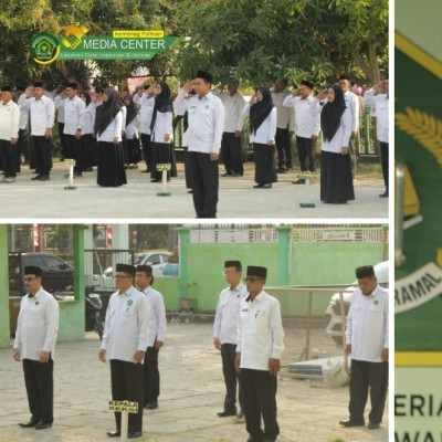 Apel Pagi, Ketua Pokjawas PAI Sampaikan Perkembangan Guru PAI di Polewali Mandar