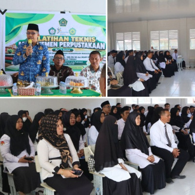 Kemenag Mateng dan BDK Makassar Gelar Pelatihan Teknis Kepala Madrasah dan Manajemen Perpustakaan