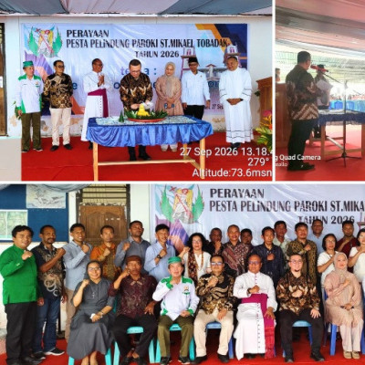 Pesta Pelindung Paroki St. Mikael Tobadak  dan Pelantikan Pengurus LP3KD Mamuju Tengah