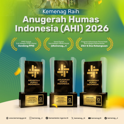 Raih Tiga Penghargaan AHI 2026, Kemenag Perkuat Keterbukaan Informasi dan Komunikasi Publik
