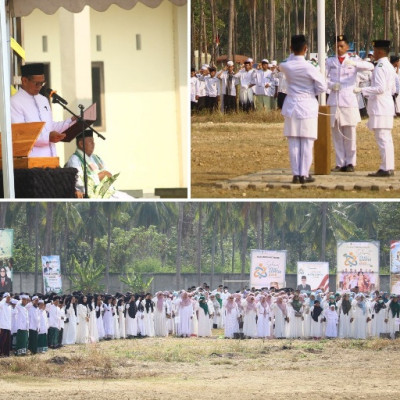 Meriah! Ribuan Santri Bersama Kanwil Kemenag Sulbar Kobarkan Semangat Hari Santri Menuju Indonesia Emas